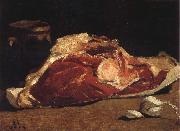 Still Life with Meat Claude Monet